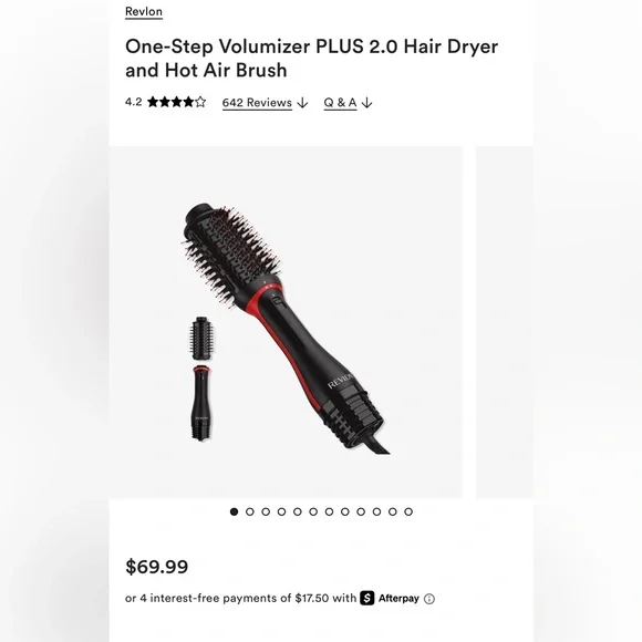 Revlon One-Step Volumizer PLUS 2.0 Hair Dryer and Hot Air Brush. Price $70 - Picture 5 of 5